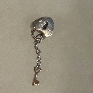 Pandora Silver Heart Lock Charm